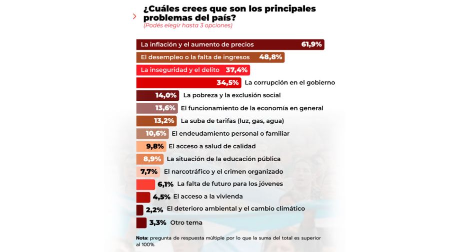 ¿Cuáles crees que son los principales problemas del país?