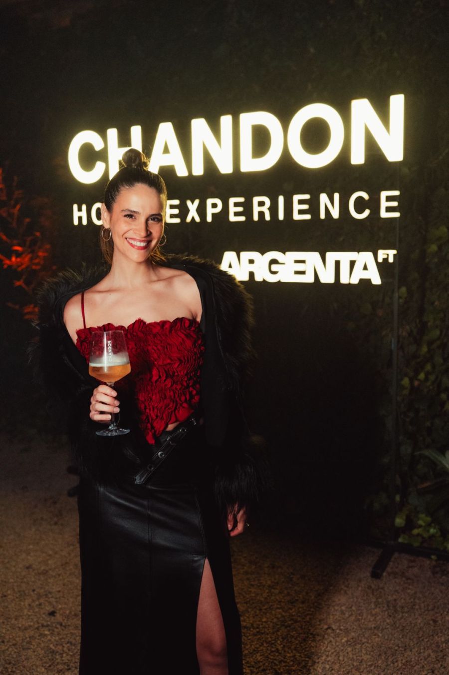 El negro como complemento según Mica Riera / Créditos: Chandon by Argenta.ft