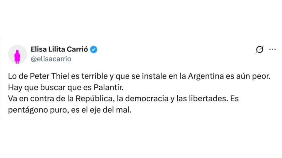 Elisa Lilita Carrió X 20260423