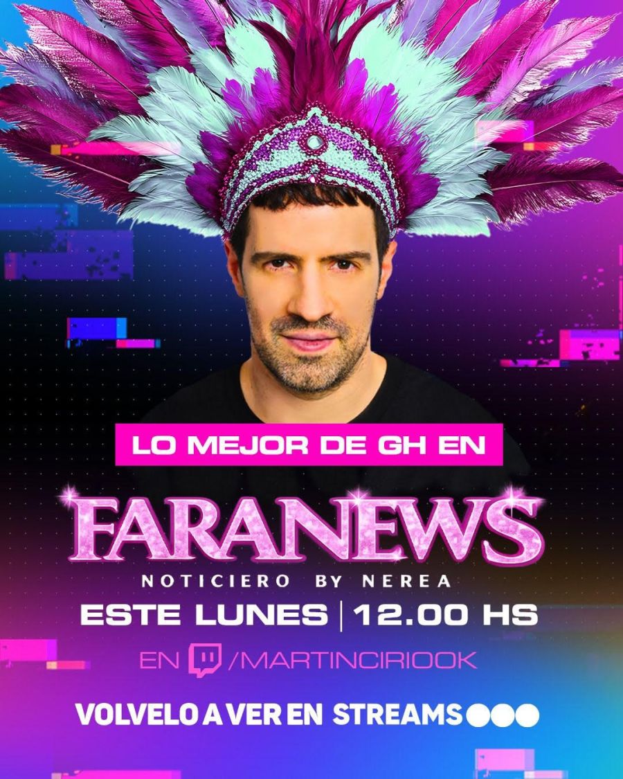 Martín Cirio se suma a los Streams de Telefe