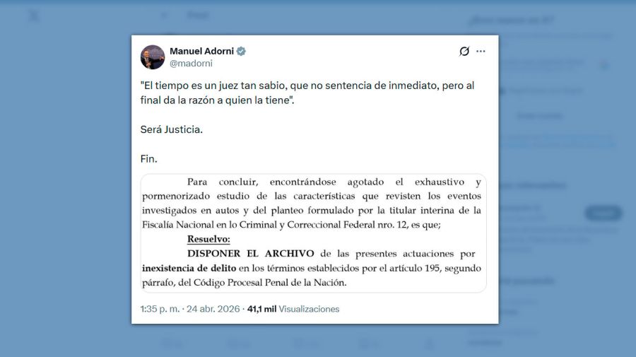 Posteo Manuel Adorni 24042026