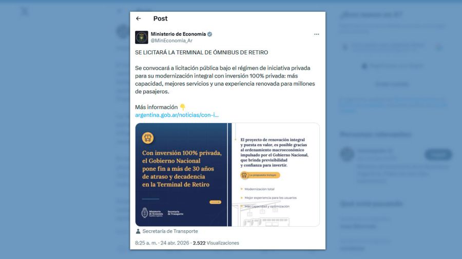 Posteo Ministerio de Economía 24042026
