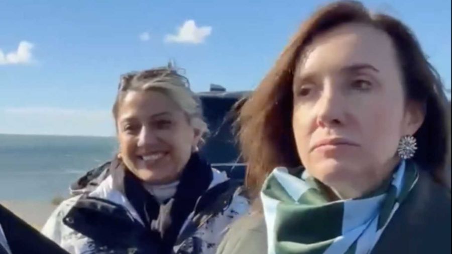 Victoria Villarruel fué recibida en Las Heras, pcia de Santa Cruz 20260424