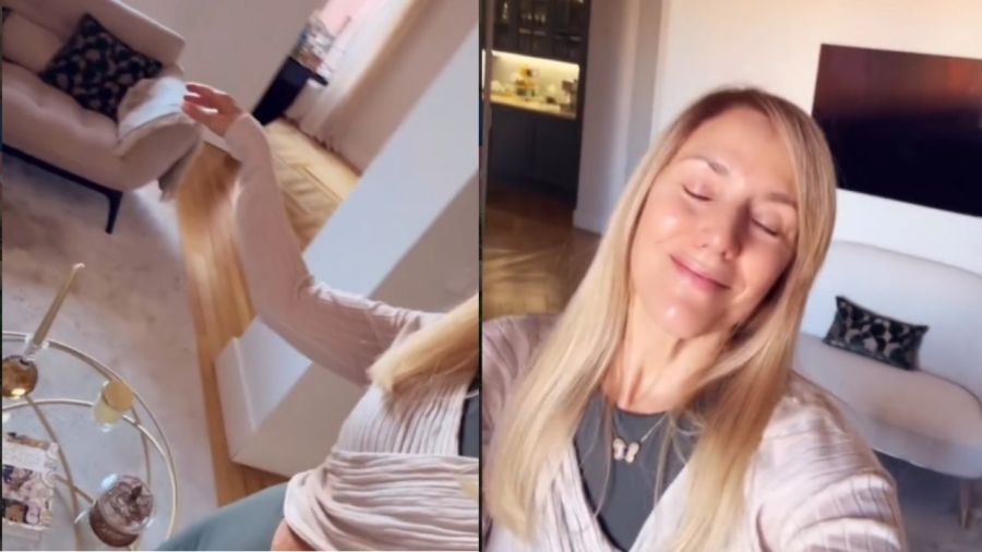Así es la casa de Oscar Martínez y Marina Borensztein en Marbella: cocina sage green, mobiliario minimalista y jardín tipo jungla