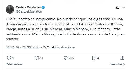 Lilia Lemoine posteó contando 