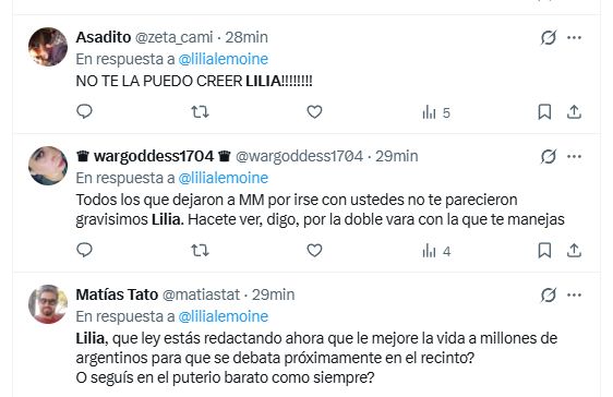 Lilia Lemoine posteó contando 