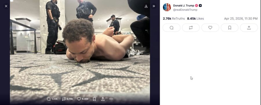 El hombre detenido durante la cena anual de la Asociación de Corresponsales de la Casa Blanca 