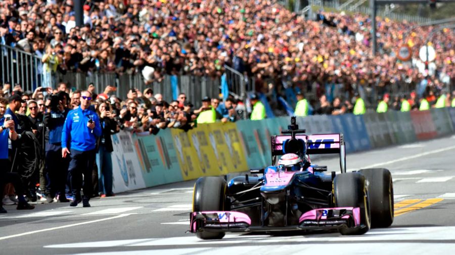 Franco Colapinto, ovacionado en Buenos Aires.