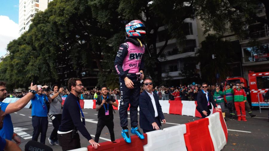 Franco Colapinto, ovacionado en Buenos Aires.