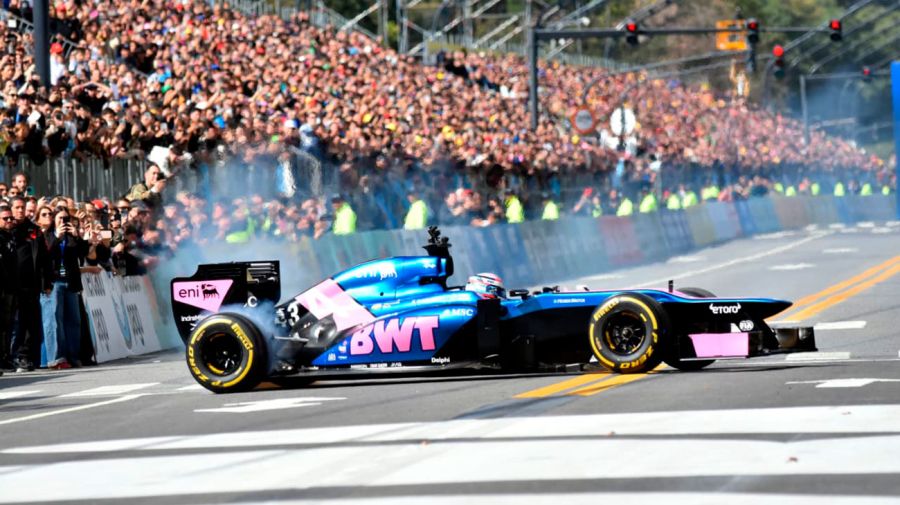 Franco Colapinto, ovacionado en Buenos Aires.