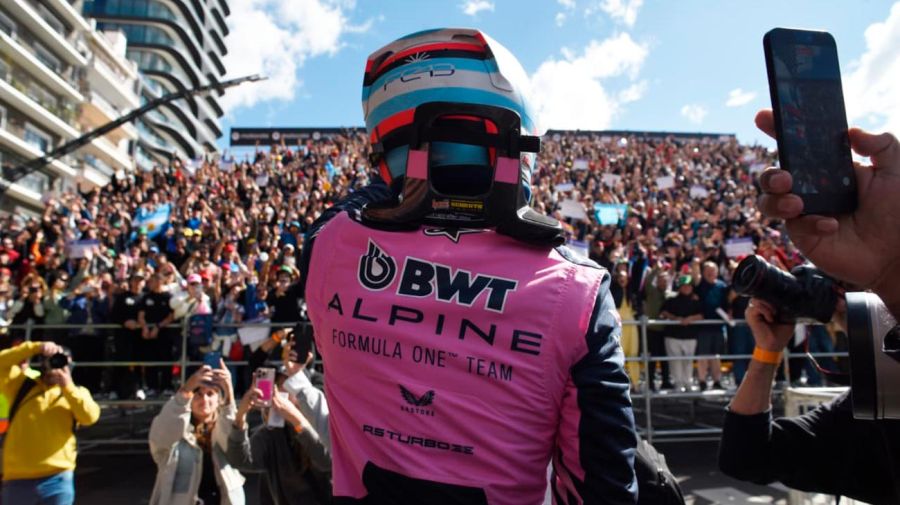 Franco Colapinto, ovacionado en Buenos Aires.