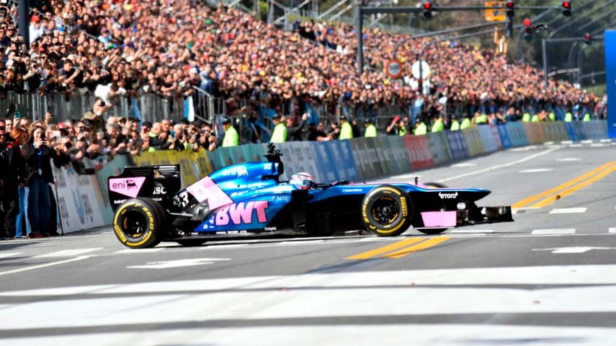Franco Colapinto, ovacionado en Buenos Aires.