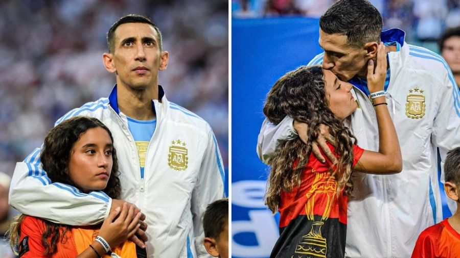 Mía, la hija de Ángel Di María y Jorgelina Cardoso