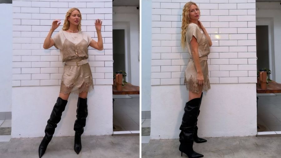 Nicole Neumann impone las Slouchy Boots
