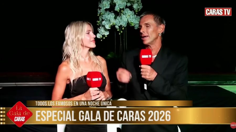CANDE RUGGERI Y FABIÁN PAZ CONDUCIENDO EL STREAMING DE CARAS