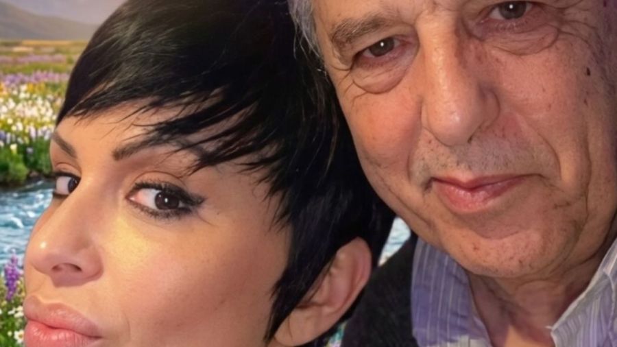 Daniela Cardone y su padre