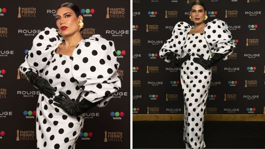 Flor de la V en los Martín Fierro de la Moda