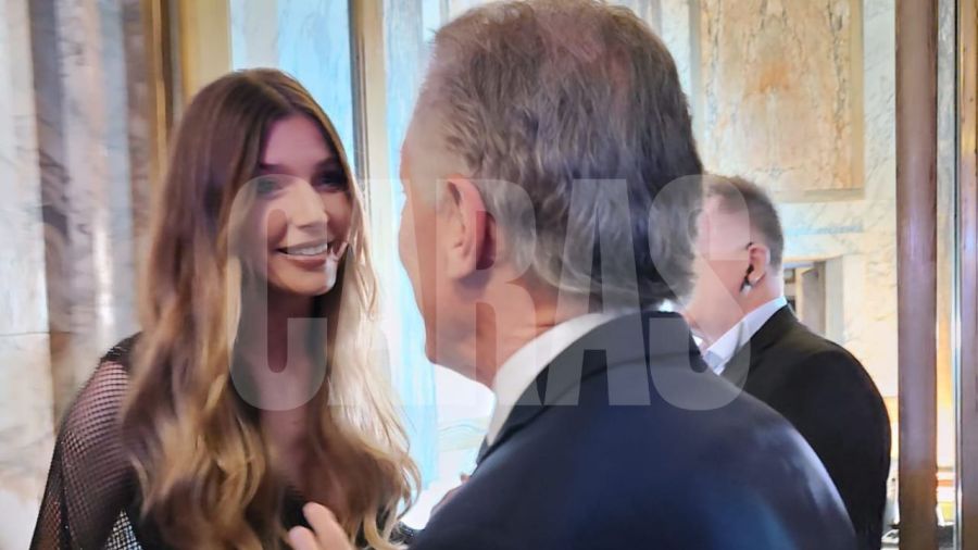 Mauricio Macri y Chloé Bello