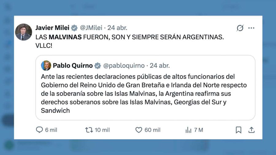 X Javier Milei 27042026