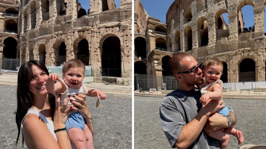 Alexis Mac Allister y Ailén Cova 