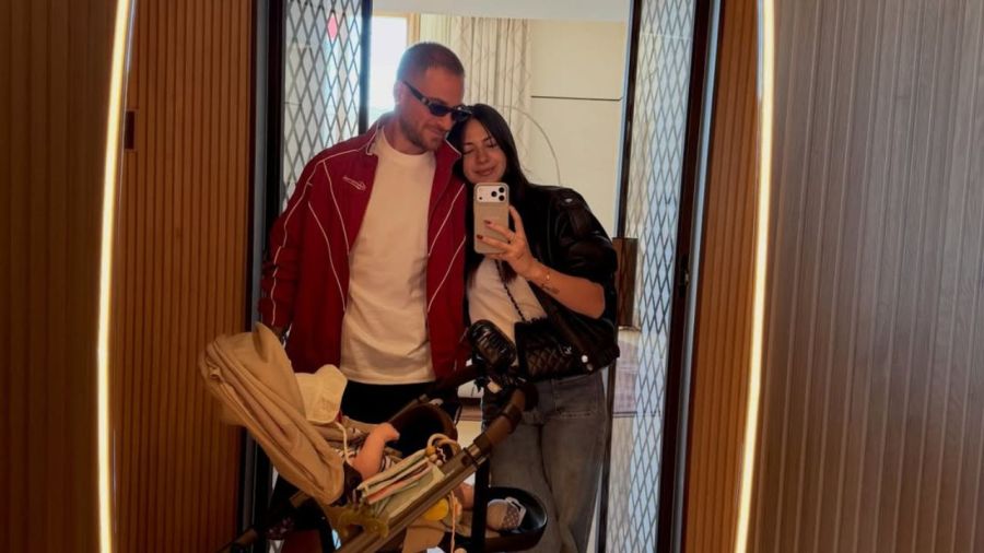 Alexis Mac Allister y Ailén Cova 