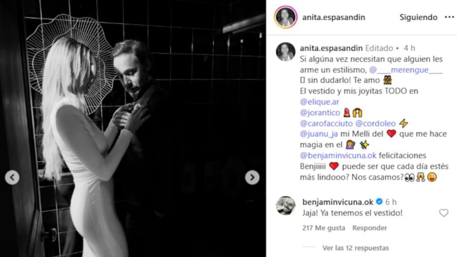 Benjamín Vicuña y Anita Espasandín 