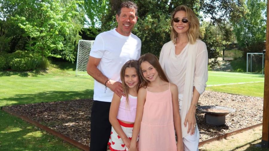 Cholo Simeone y familia