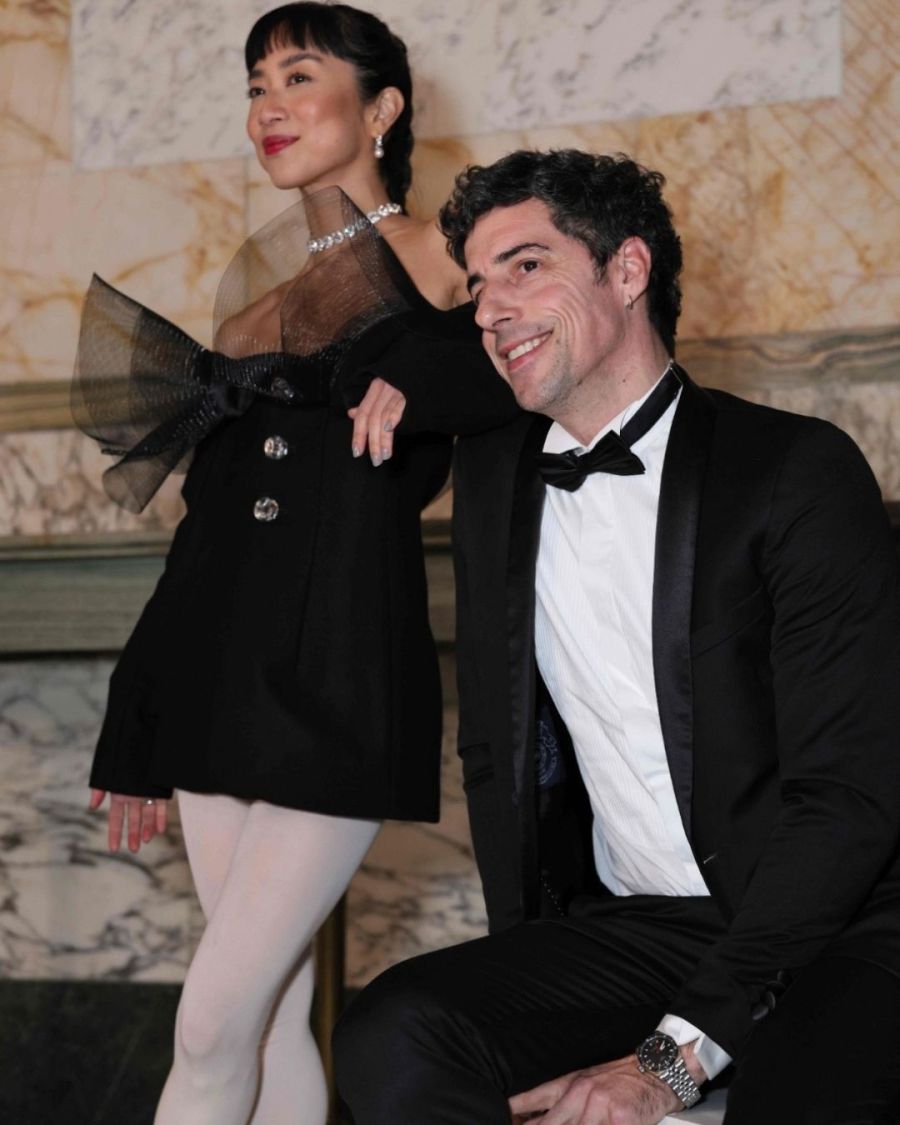 Débora Nishimoto y Esteban Lamothe