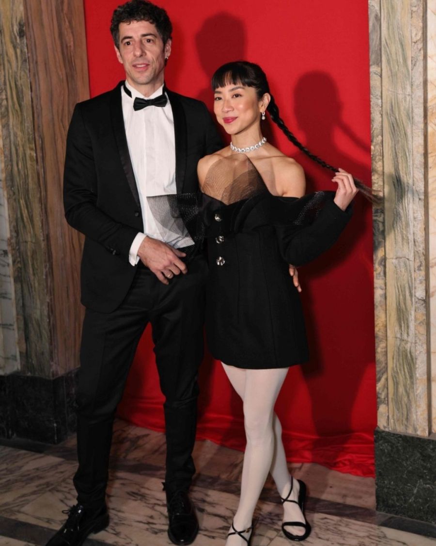 Débora Nishimoto y Esteban Lamothe