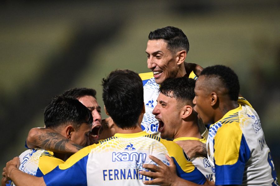 Ángel Di María con Rosario Central en Libertadores