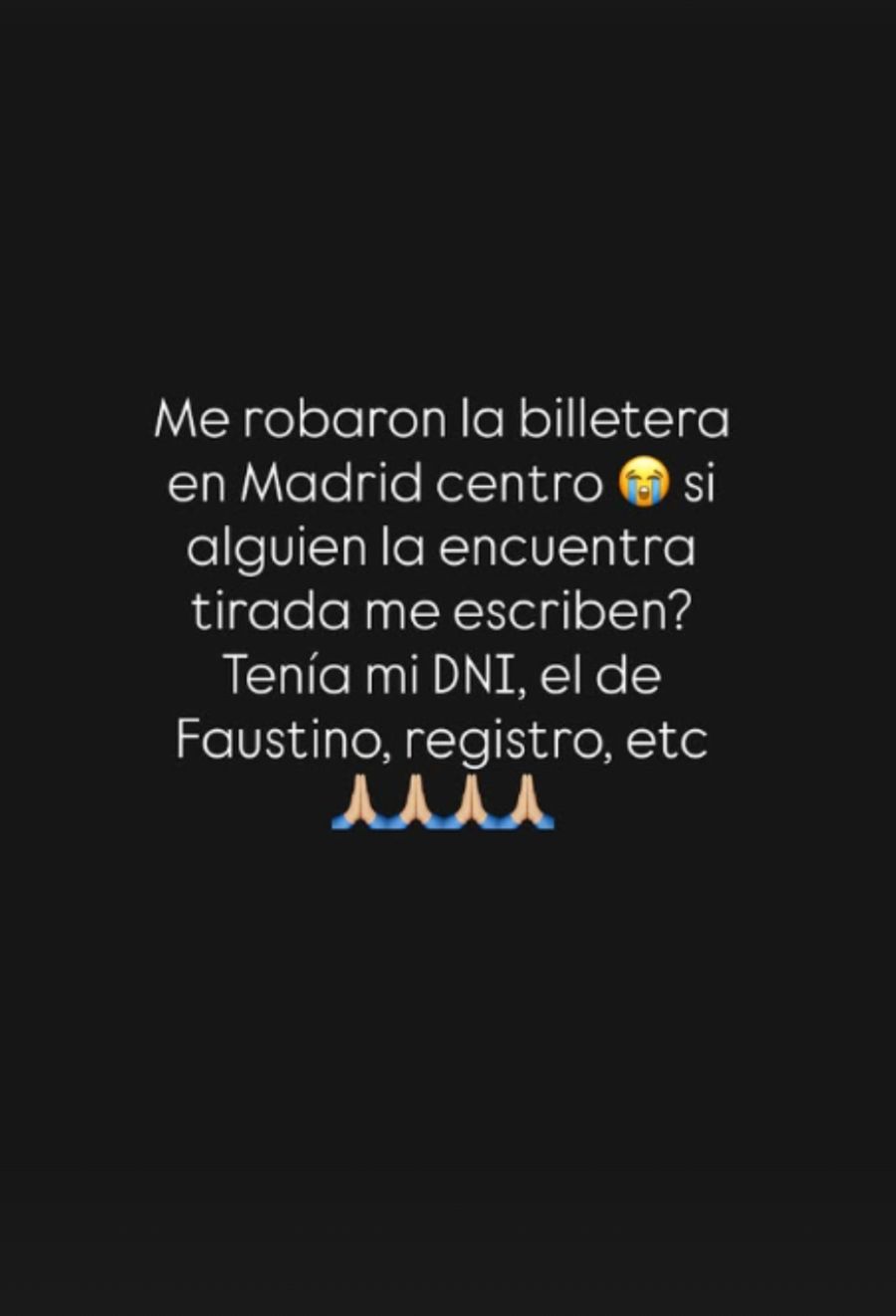 El posteo de Eva Bargiela