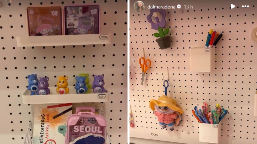 Habitación de las hijas de Dalma Maradona