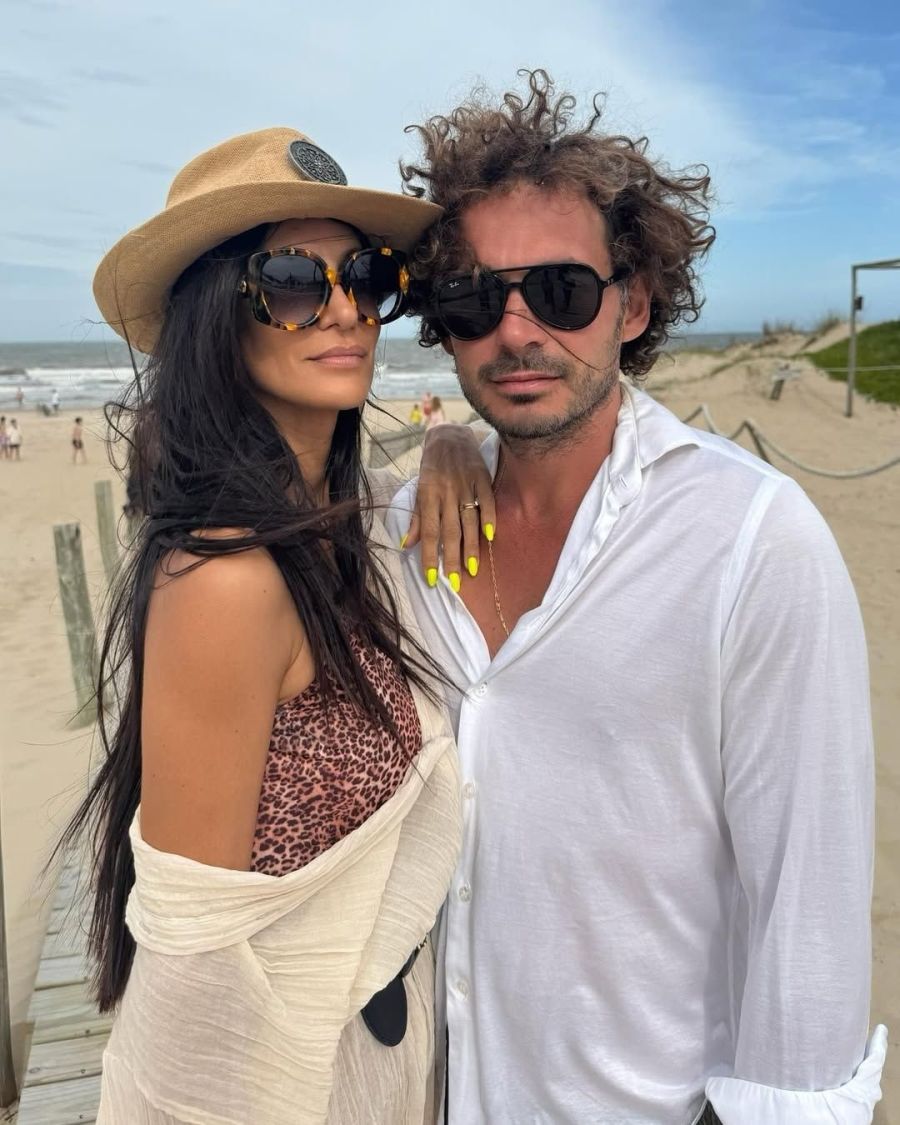 Silvina Escudero y su expareja, Federico