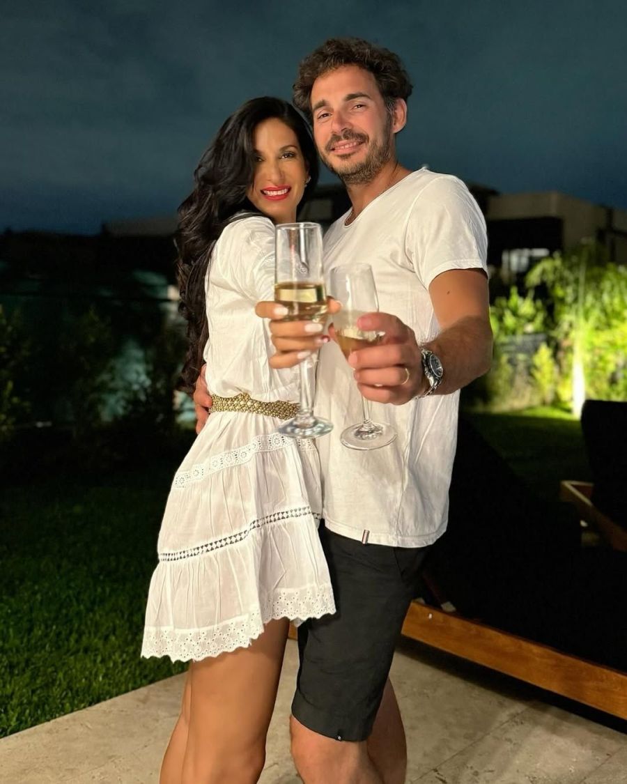 Silvina Escudero y su expareja, Federico