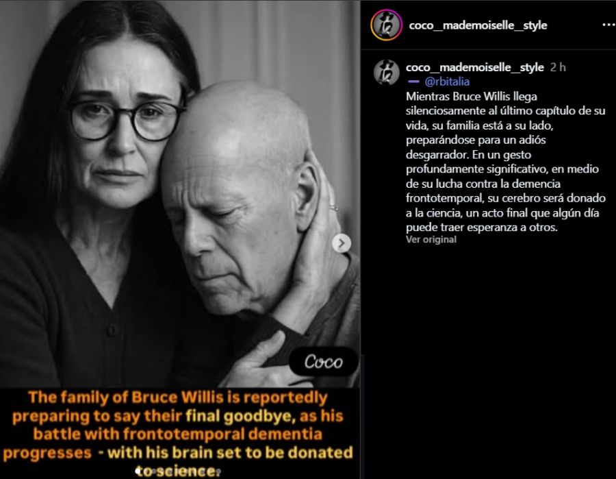 Demi Moore sobre Bruce Willis