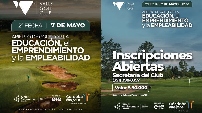 Golf solidario: tres fundaciones impulsan un torneo para financiar programas educativos