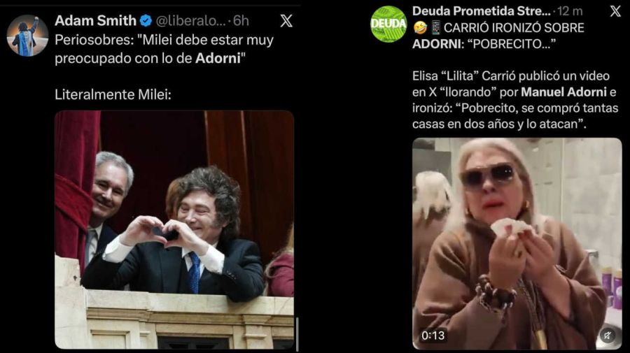 Memes de Adorni en el Congreso 20260429