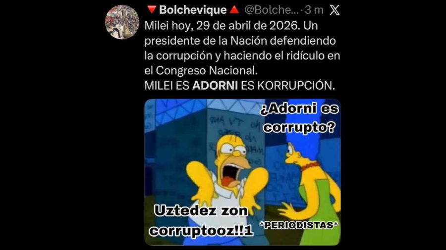 Memes de Adorni en el Congreso 20260429