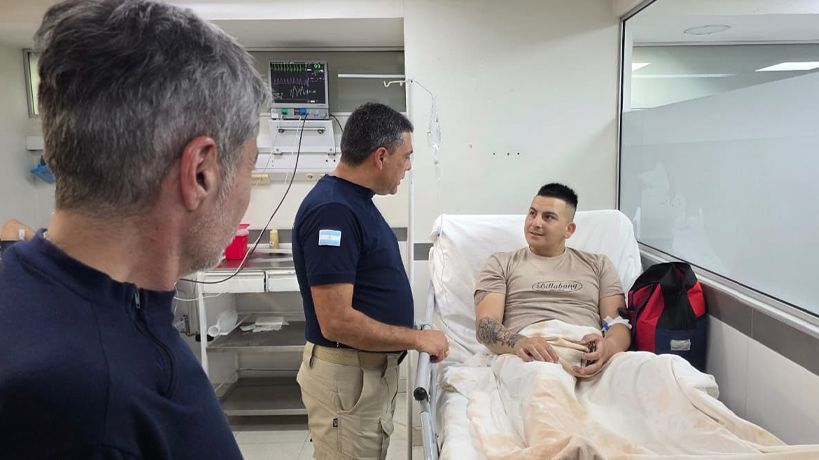 Policia baleado en Bajo Pueyrredon