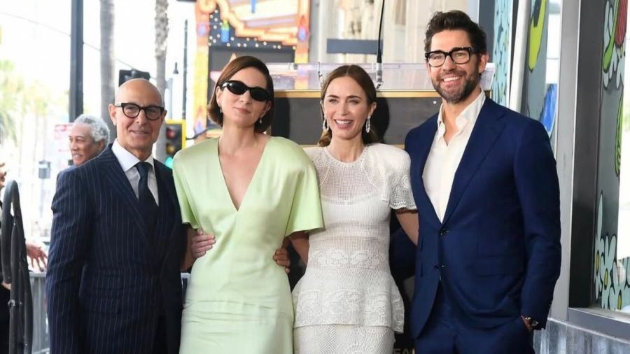 Stanley Tucci y Felicity Blunt