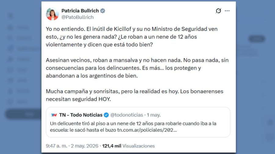 Posteo Patricia Bullrich 02052026