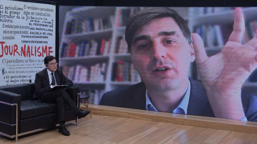 Carlo Invernizzi Accetti, con Jorge Fontevecchia en Periodismo Puro.