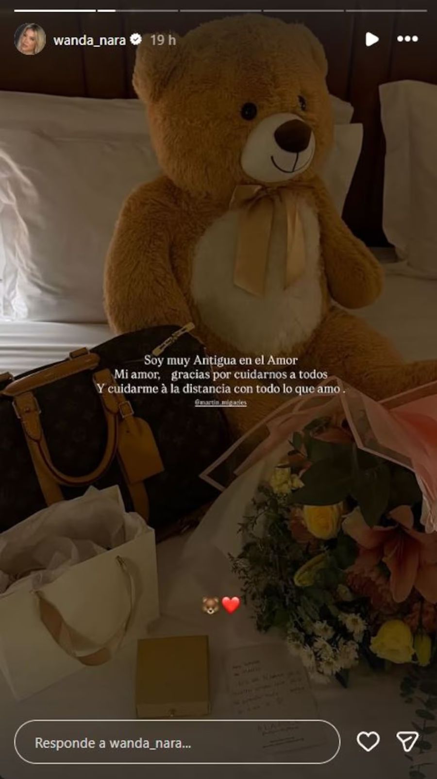 Regalo de Martín Migueles a Wanda Nara