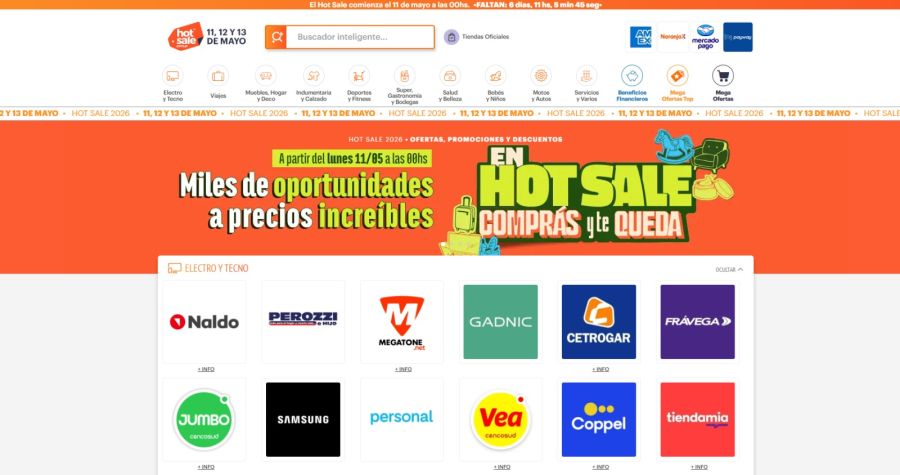 Hot Sale 2026, página oficial.