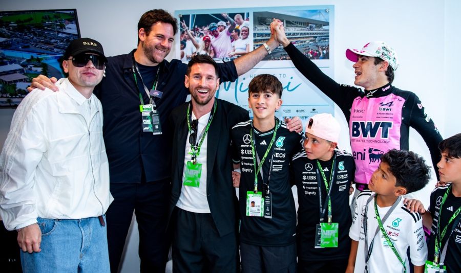 Lionel Messi en el GP de Miami