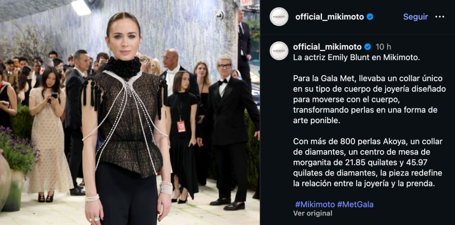 El body necklace de Emily Blunt