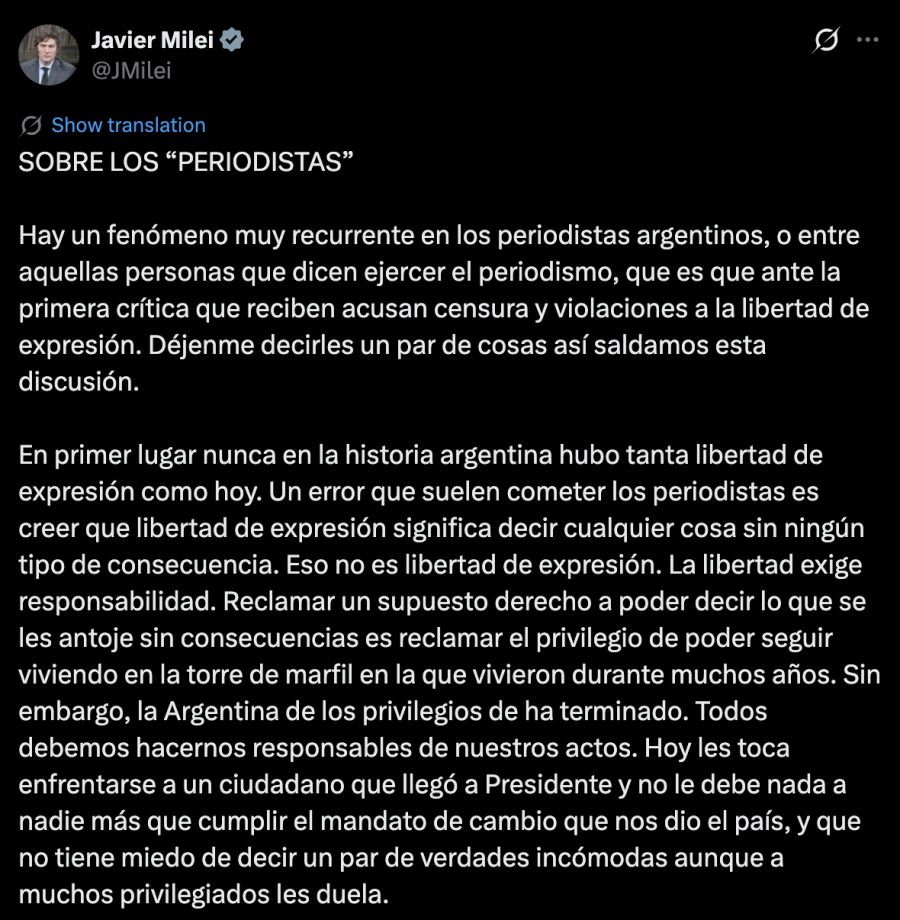 Javier Milei