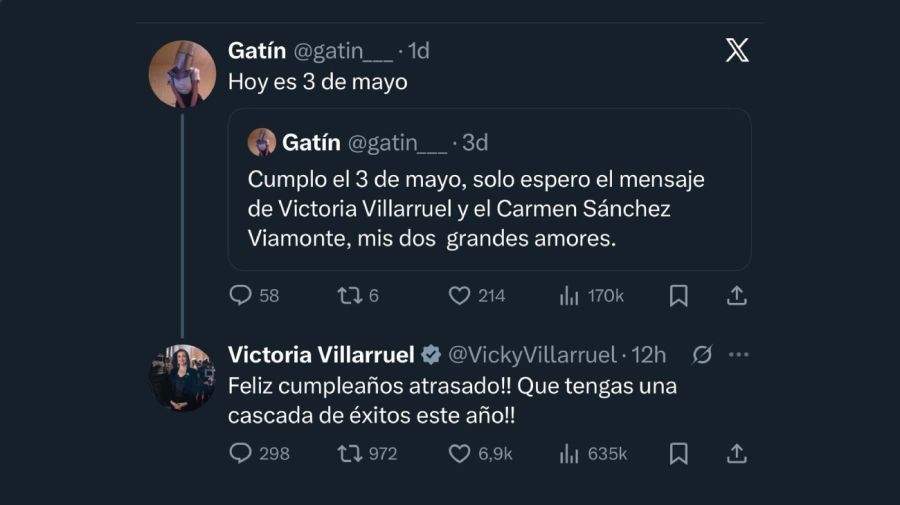 Tweet de Victoria Villarruel