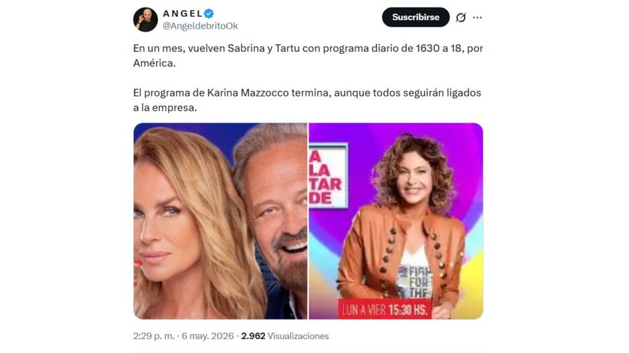 Aseguran que termina el programa de Karina Mazzocco