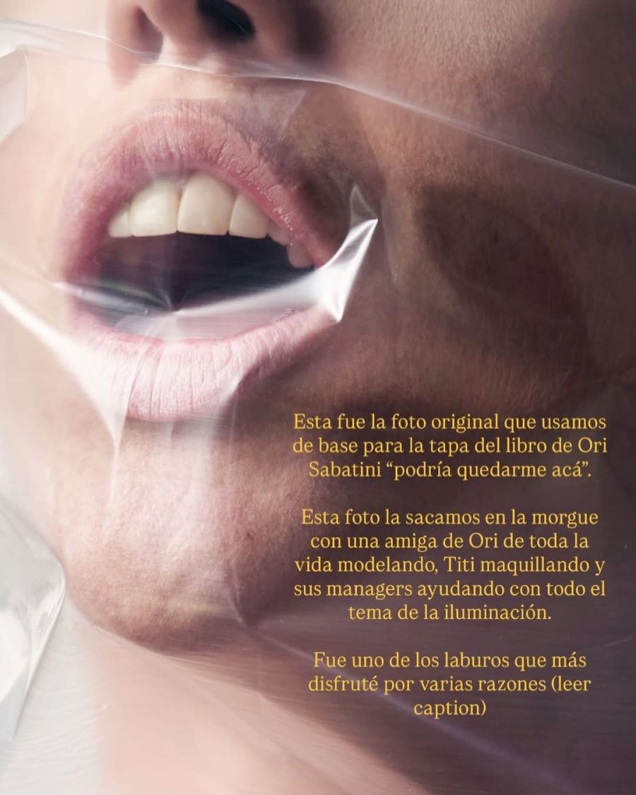 Así se hizo la tapa del libro de Oriana Sabatini